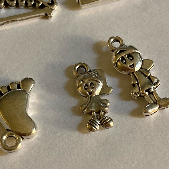 Lot of 7 charms/pendants Mom theme for jewelry - Picture 3 of 8